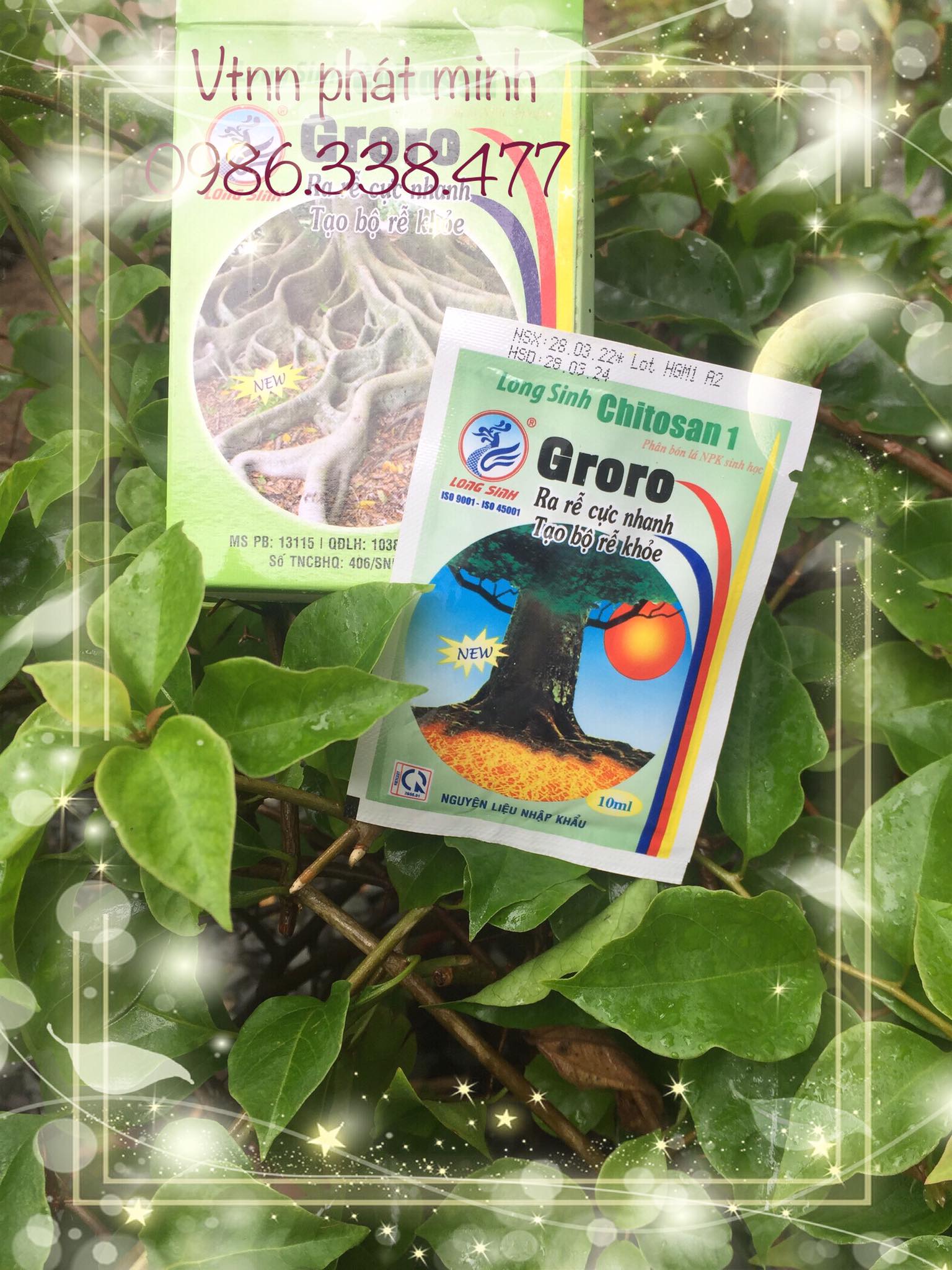 Phân bón kích ra rễ cực mạnh Groro Chitosan
