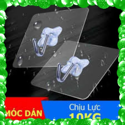 [HCM][CHỊU LỰC 10KG] Combo 10 móc dán tường siêu chịu lực trong suốt (HÀNG ĐẸP)