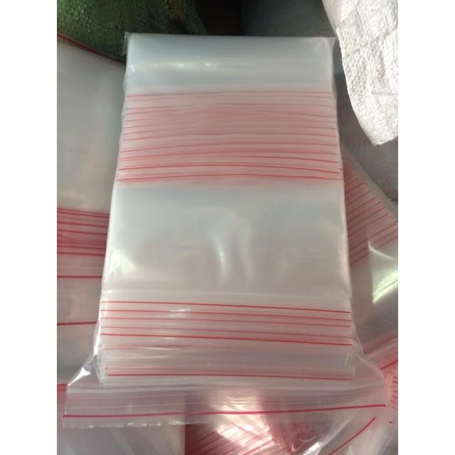 [HCM]1KG - SIZE 4X6 TÚI ZIPPER CHỈ ĐỎ