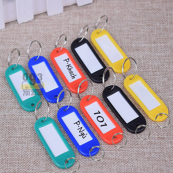 Thickened metal key plate key ring storage can be marked key board classification management key ring buckle key string