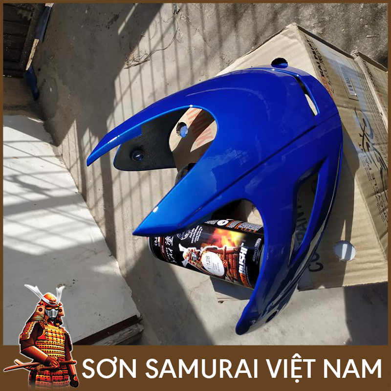 Sơn samurai xanh - Chai sơn màu xanh H139 sơn xịt samurai