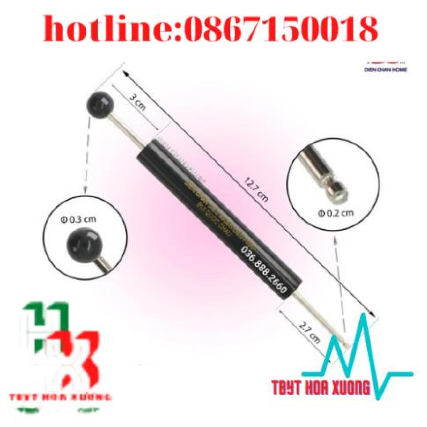 Cây dò & day huyệt Diện Chẩn-Dụng Cụ Diện Chẩn