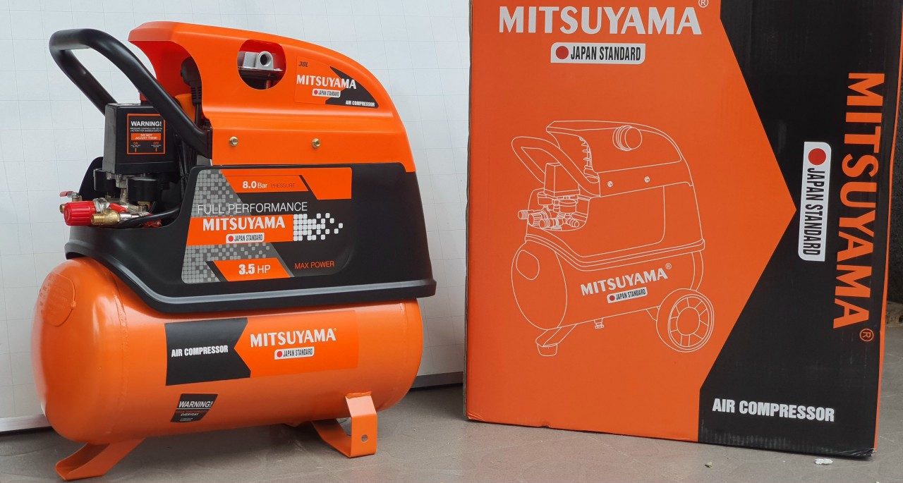 Máy Nén Khí Có Dầu Mitsuyama 3.5HP 30L