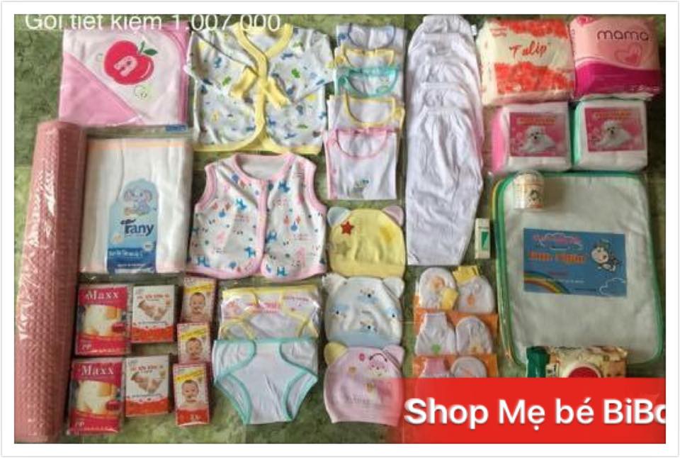 [HCM]Set Đồ Sơ Sinh Cơ Bản Cho Bé Trai