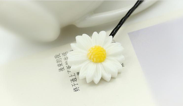 ✔️[Mua 1 Tặng 1] Kẹp tóc nữ hoa cúc - Set kẹp và cột tóc cho mẹ và bé