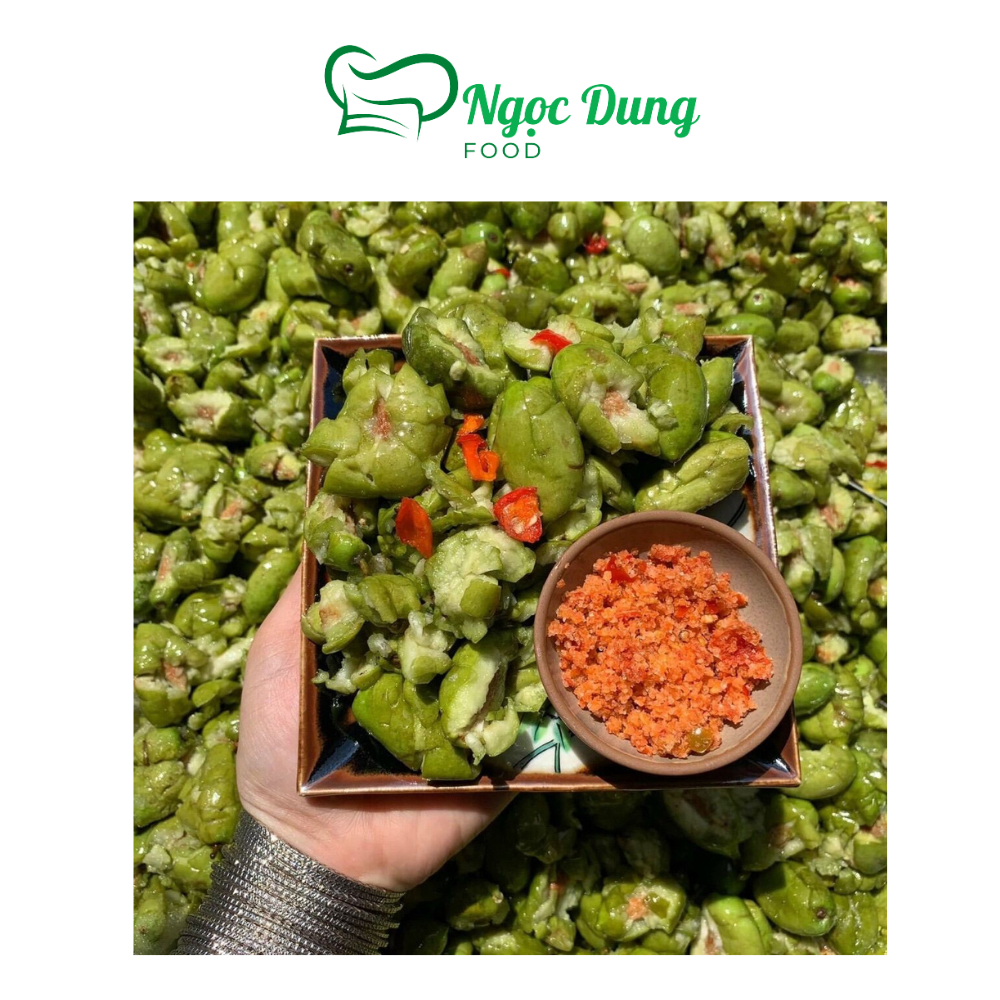 Cà na thái đập dập xốc muối ớt - BỊCH 500G