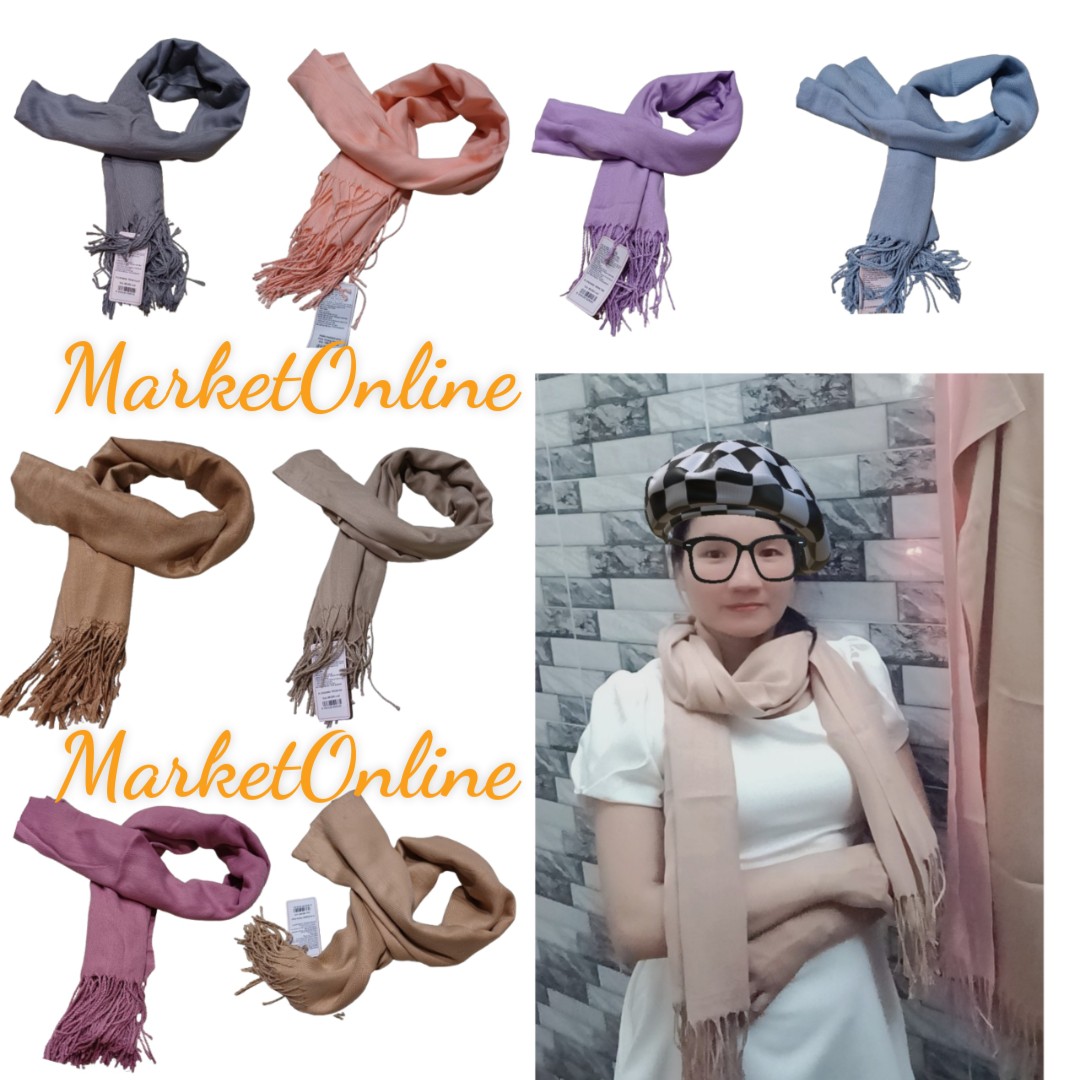 Khăn chất len cao cấp đa năng dùng choàng cổ làm mũ che nắng giữ ấm đi biển đi du lịch MarketOnline