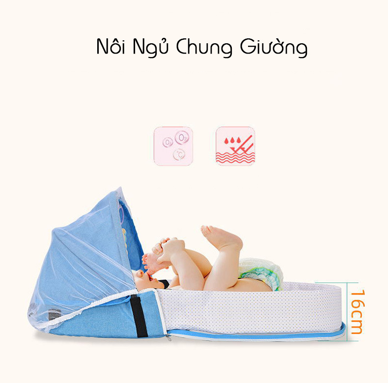 Nôi ngủ chung giường cho trẻ sơ sinh