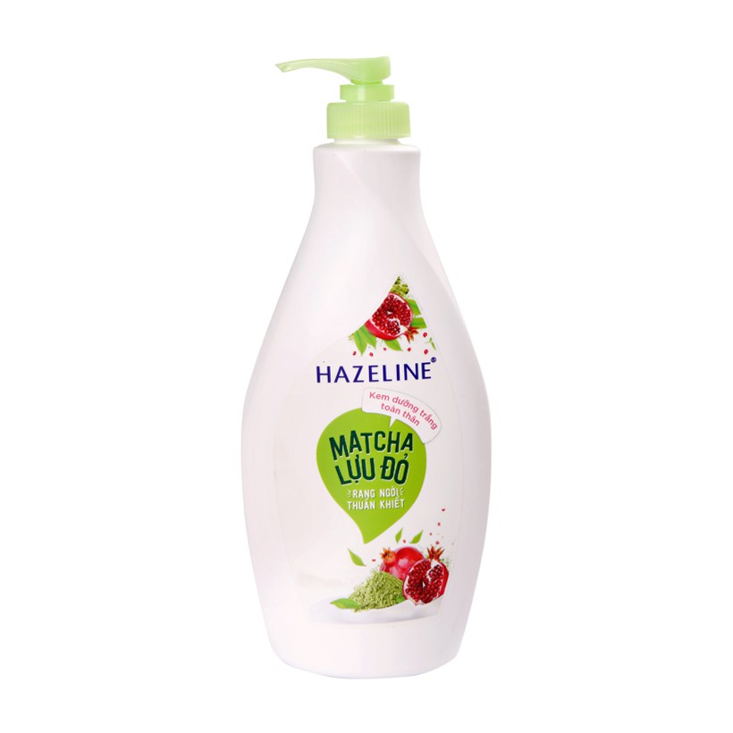 Sữa dưỡng thể hazeline matcha lựu đỏ dưỡng trắng - 370ml
