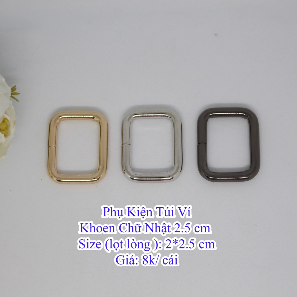 2.5cm Rectangular Rings (15K/1 Piece)