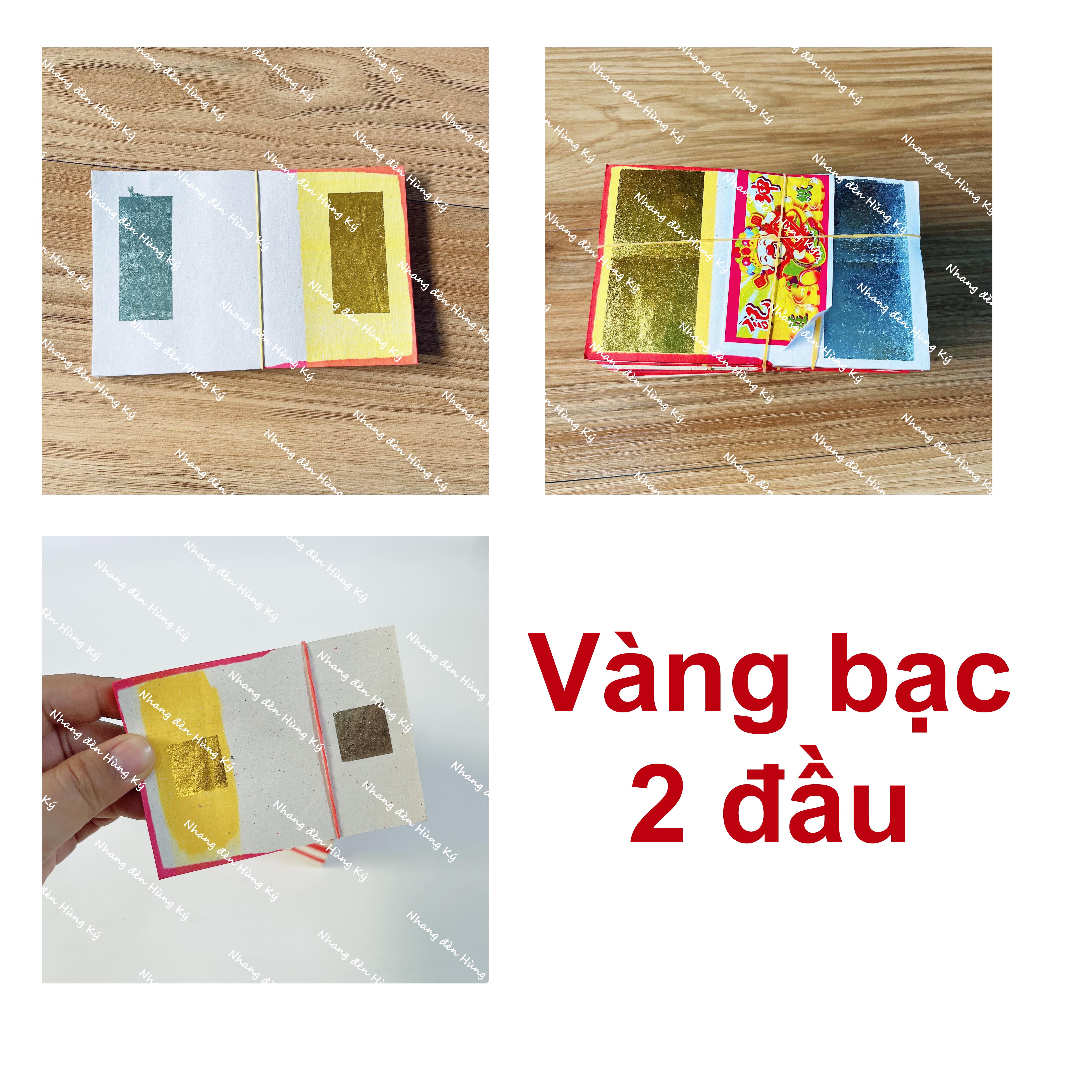 {1 xấp} Giấy cúng vàng bạc 2 đầu