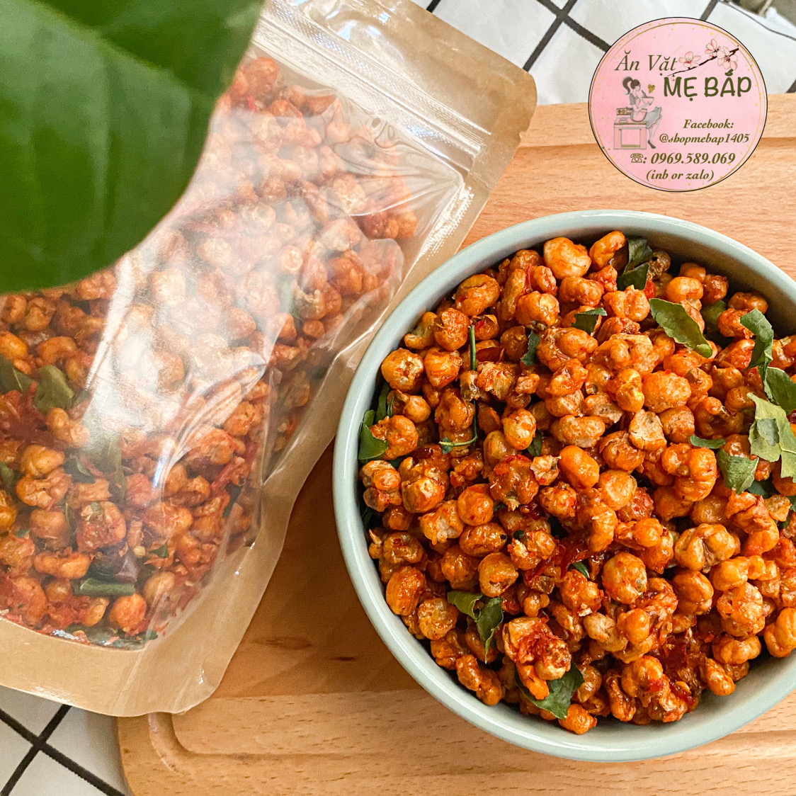 Bắp Rang Khô Bò Lá Chanh 250g - Bỏng Ngô giòn - Ngô Nếp Sấy Giòn - Shop Mẹ Bắp