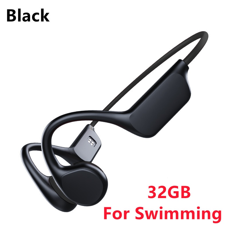 LS Swimming Bone Conduction Headphone Bluetooth Wireless X7 Earphone IPX8 Waterproof Sport Headset With Mic Running Music 32GB Topone