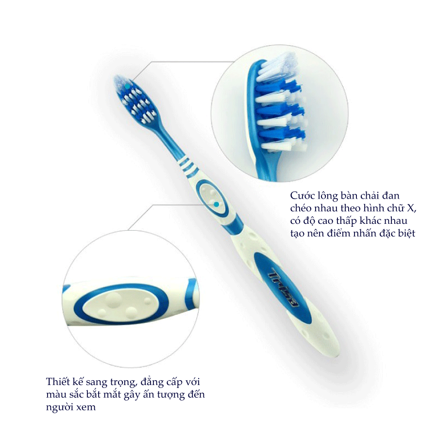Vĩ Đôi Bàn Chải Đánh Răng Trisa Extra Pro Clean