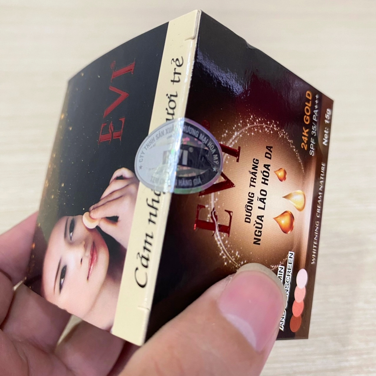 Kem dưỡng trắng, Chống lão hóa da EVI (15g)