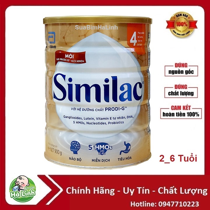 Sữa bột abbott similac 1/2/3/4 900g