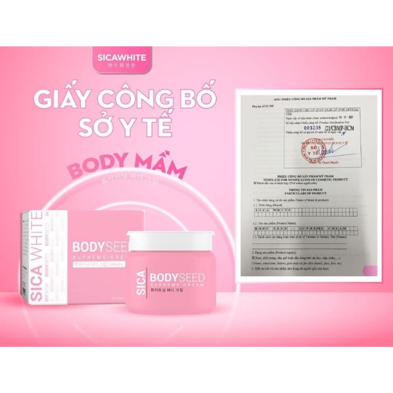 Kem dưỡng trắng - Body Mầm Sica