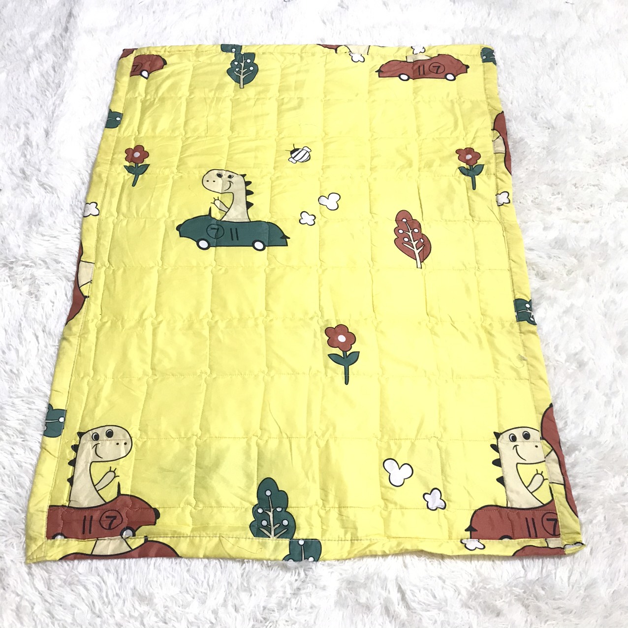 Chăn cho bé đi học size 80x105cm, mền trần bông mỏng cho bé