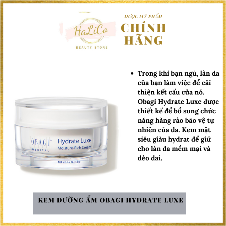 [HCM] Kem dưỡng ẩm O.b.a.g.i Hydrate Luxe ( Chính hãng)