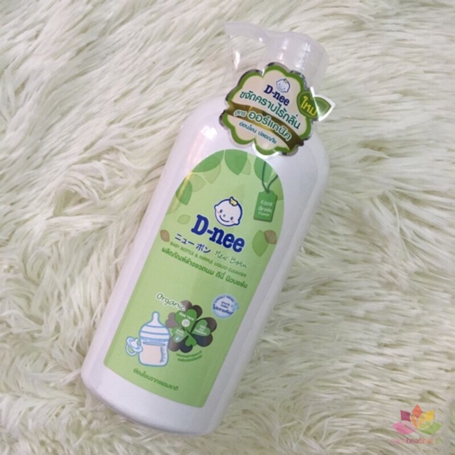 ( Mẫu mới) nước rửa bình sữa Dnee organic dạng chai 600ml