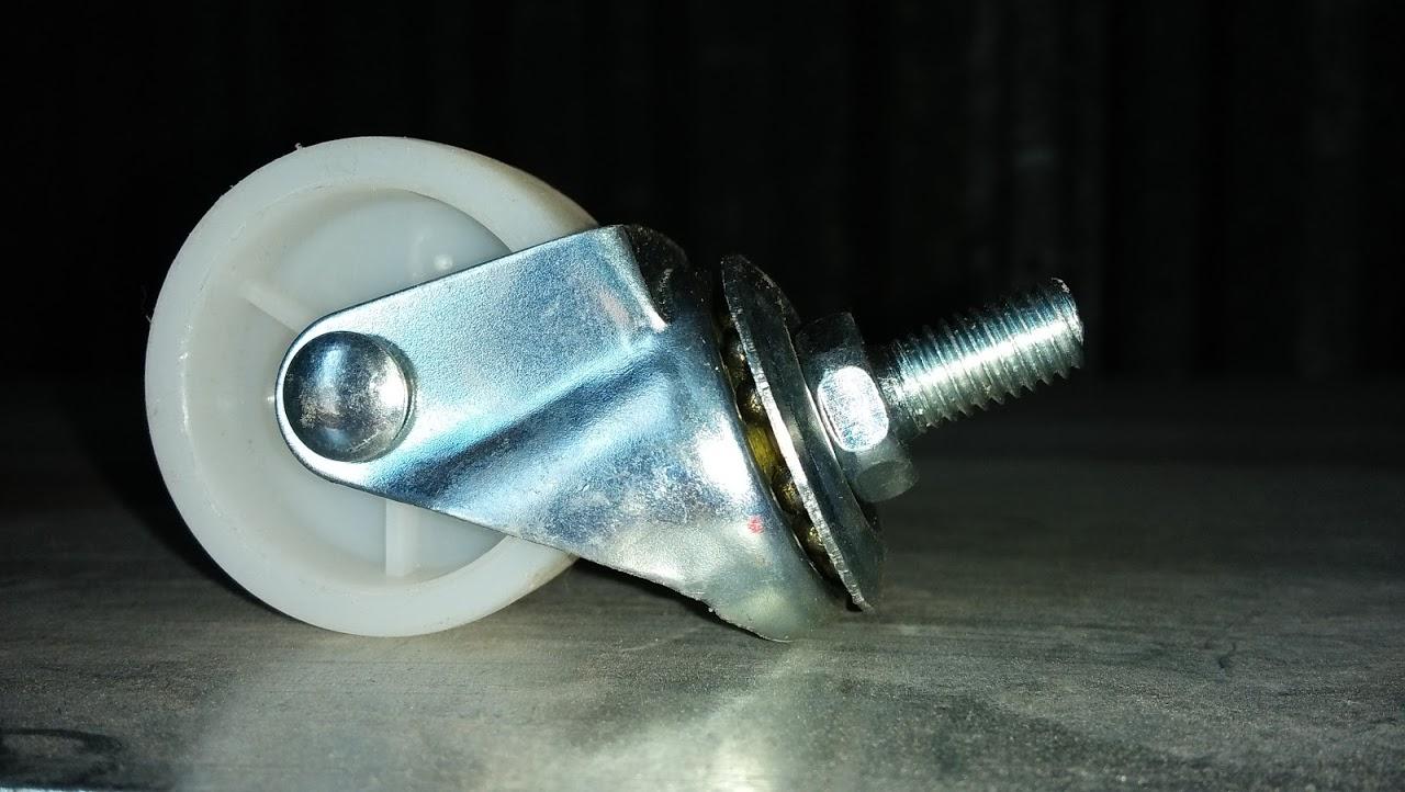 Bộ 4 bánh xe nhựa trắng 40mm