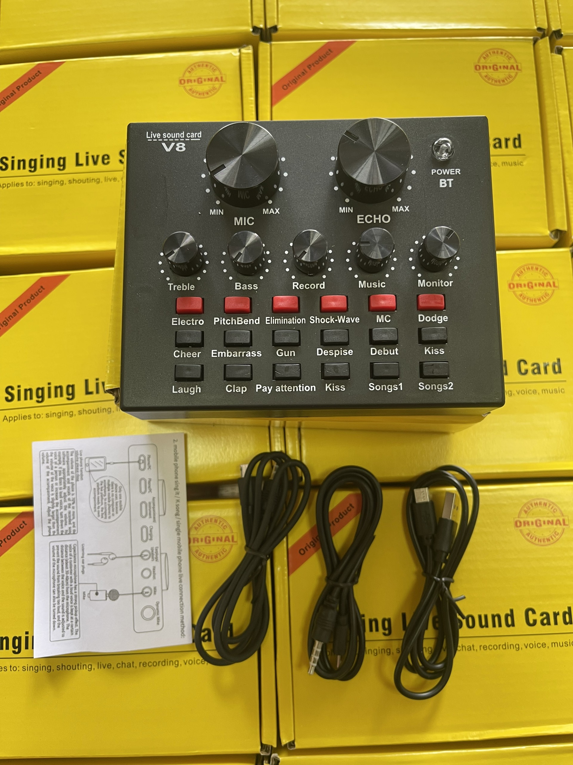 Sound Card âm thanh V8 autotune cao cấp.
