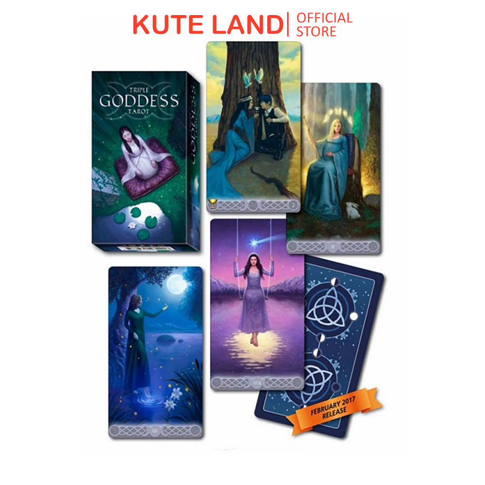 Bộ Bài Tarot Triple Goddess Tặng Đá Thanh Tẩy