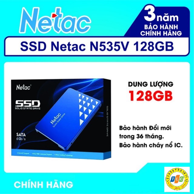 Ổ cứng ssd netac 128g sata iii - new bảo hành 36 tháng