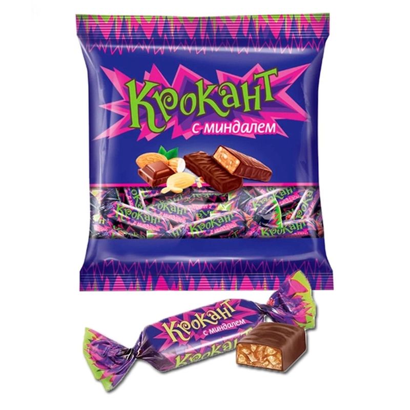 Kẹo Socola (Chocolate) tím Krokant phủ Socola Hạnh Nhân