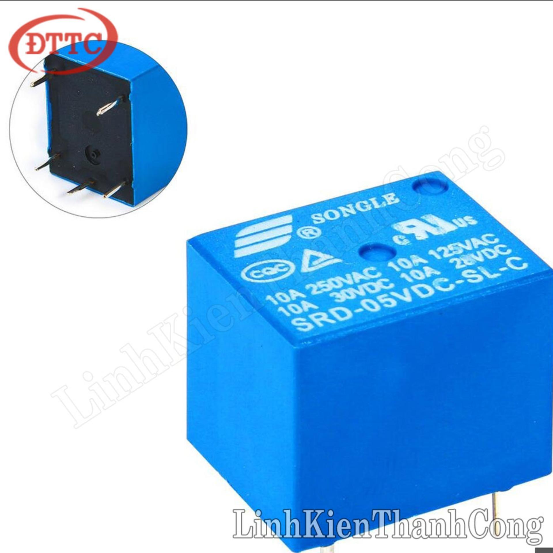 Relay 5V10A SRD-5VDC-SL-C (5 Chân)