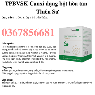 Canxi  Dạng Bột Hòa Tan Thiên Sư - TIENS