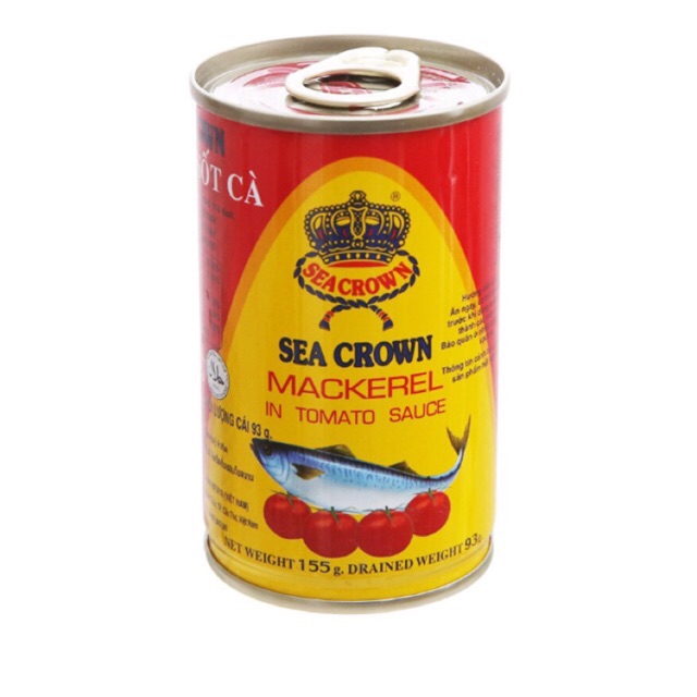 [HCM]Cá Nục Sốt Cà SEA CROWN - Sét 10 Hộp (155gr).
