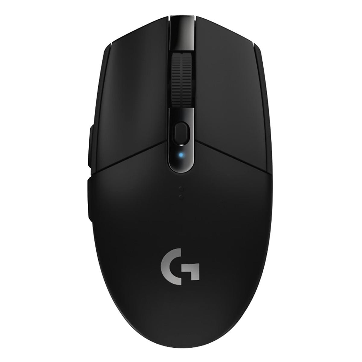 Chuột game không dây Lightspeed Logitech G304 - Cảm biến Hero, 12k DPI, nhẹ, 6 nút lập trình, on-board memory, pin 250h - Hàng Chính Hãng