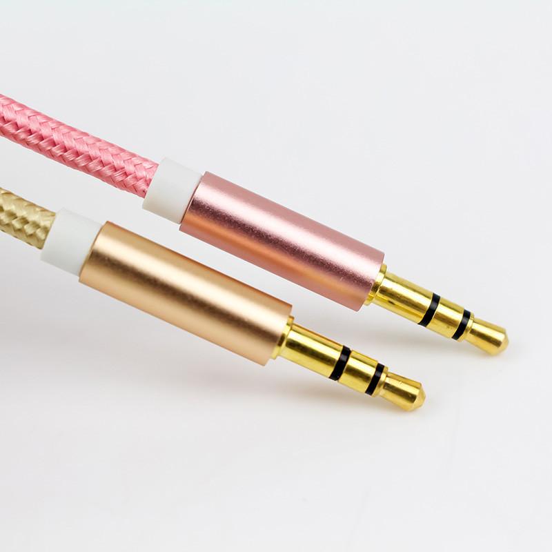 Jack 2 đầu 3.5 bọc dù cao cấp 1m