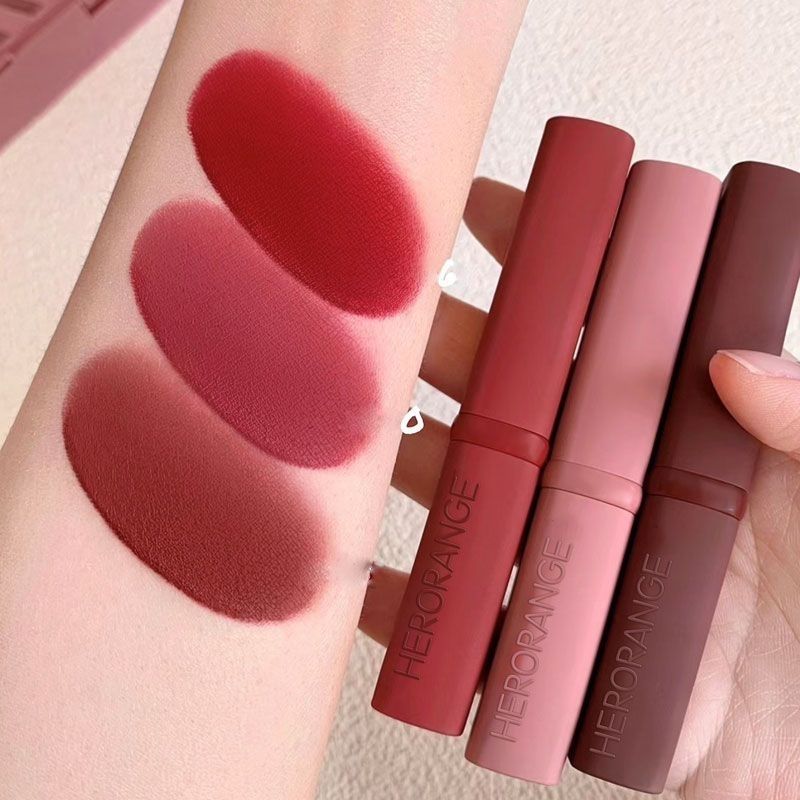 Son lì không trôi Herorange son lì dạng thỏi 6 màu lựa chọn He282