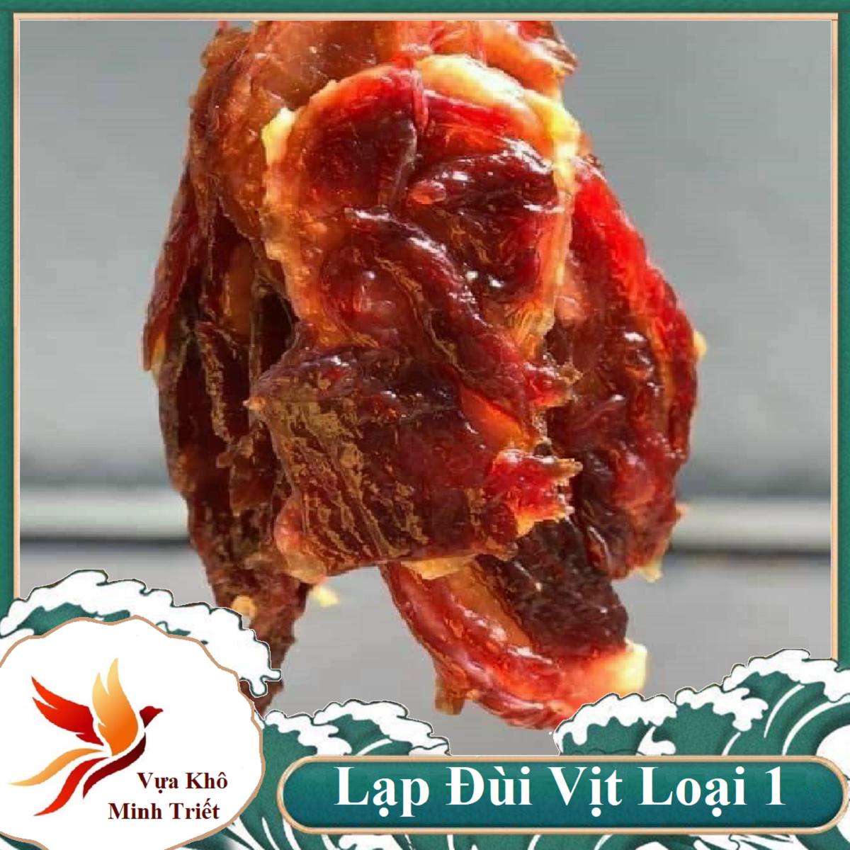 LẠP VỊT LOẠI 1 ĐẶC SẢN MINH TRIẾT,ĐƯỢC LÀM TỪ ĐÙI VỊT TƯƠI  1KG- Vựa khô Minh Triết