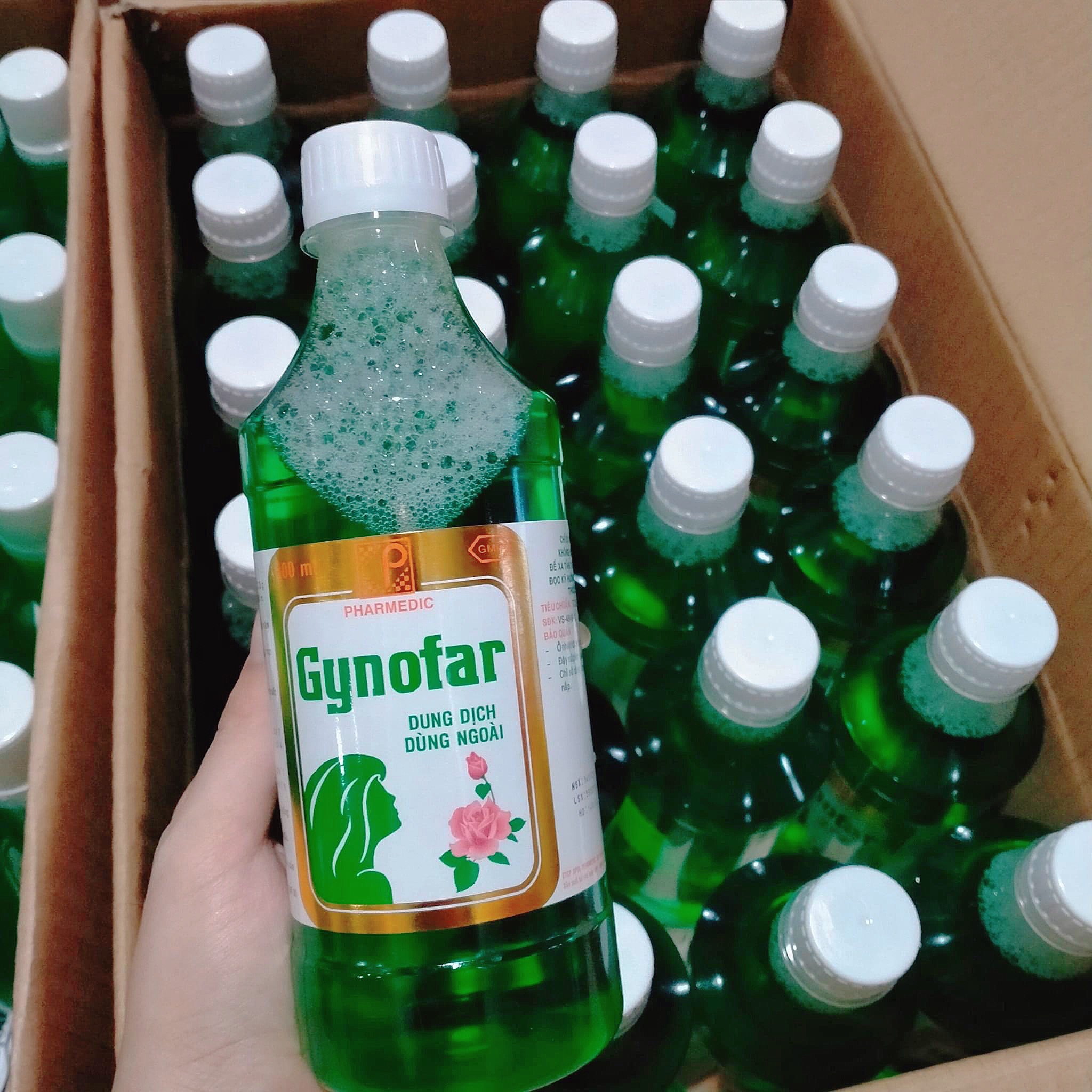 Gynofar 500ml dung dịch vệ sinh, nước rửa phụ khoa