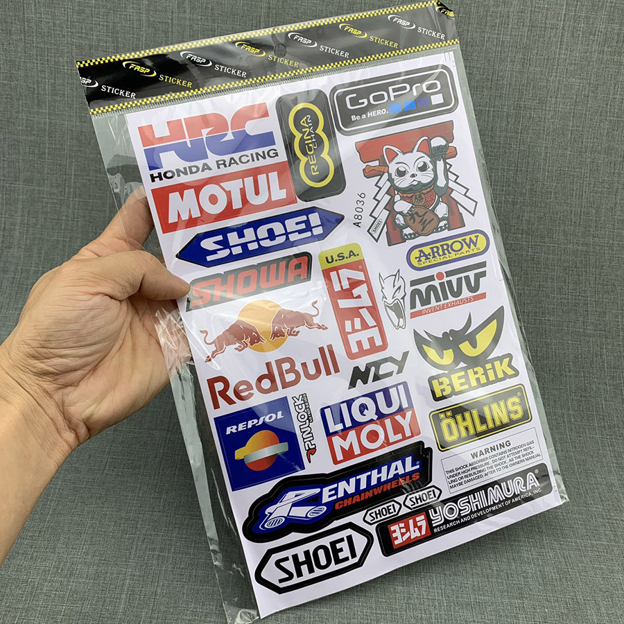 [HCM]Tem Dán Xe Máy  Đề Can  Logo [ 1 Bộ ]