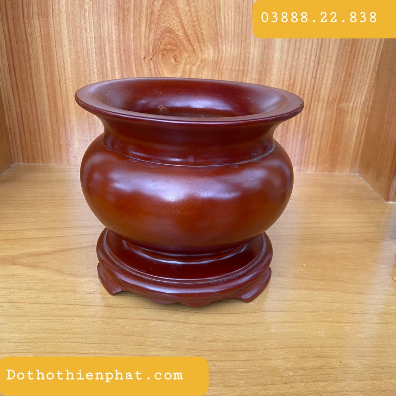 Bát nhang gỗ xà cừ