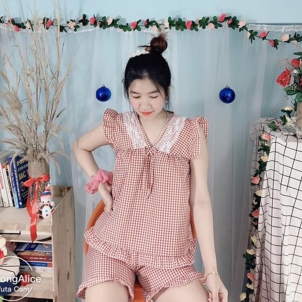 com bo giá sỉ 3 bộ đùi mặc nhà màu lộn xộn