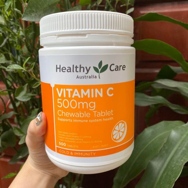 (Mẫu mới) - Vitamin C 500mg Healthy Care 500 viên cao cấp