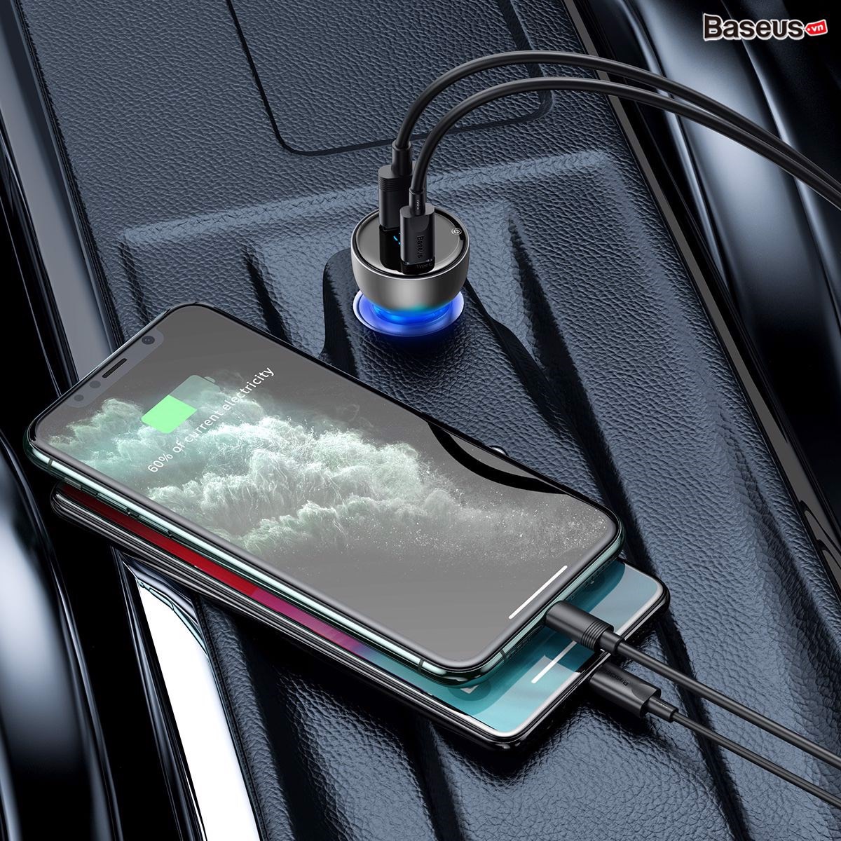 Pipe insulation fast charging high capacity 65W baseus particular digital display QC + PPS dual (65W,USB + Type C, LCD display, PD/PPS/QC3.0 Quick Charger car charger)