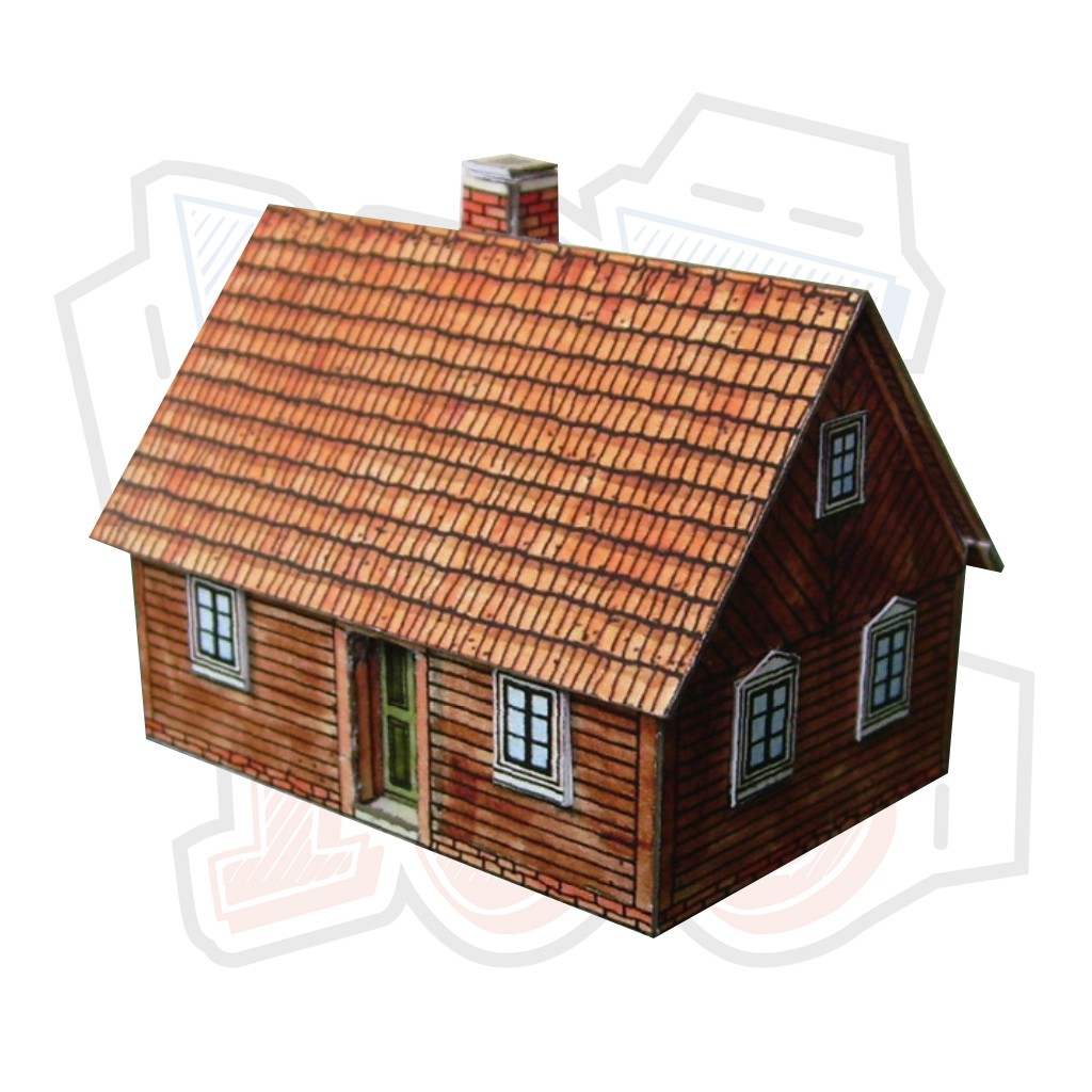Mô hình giấy kiến trúc nhà Spreewaldhaus