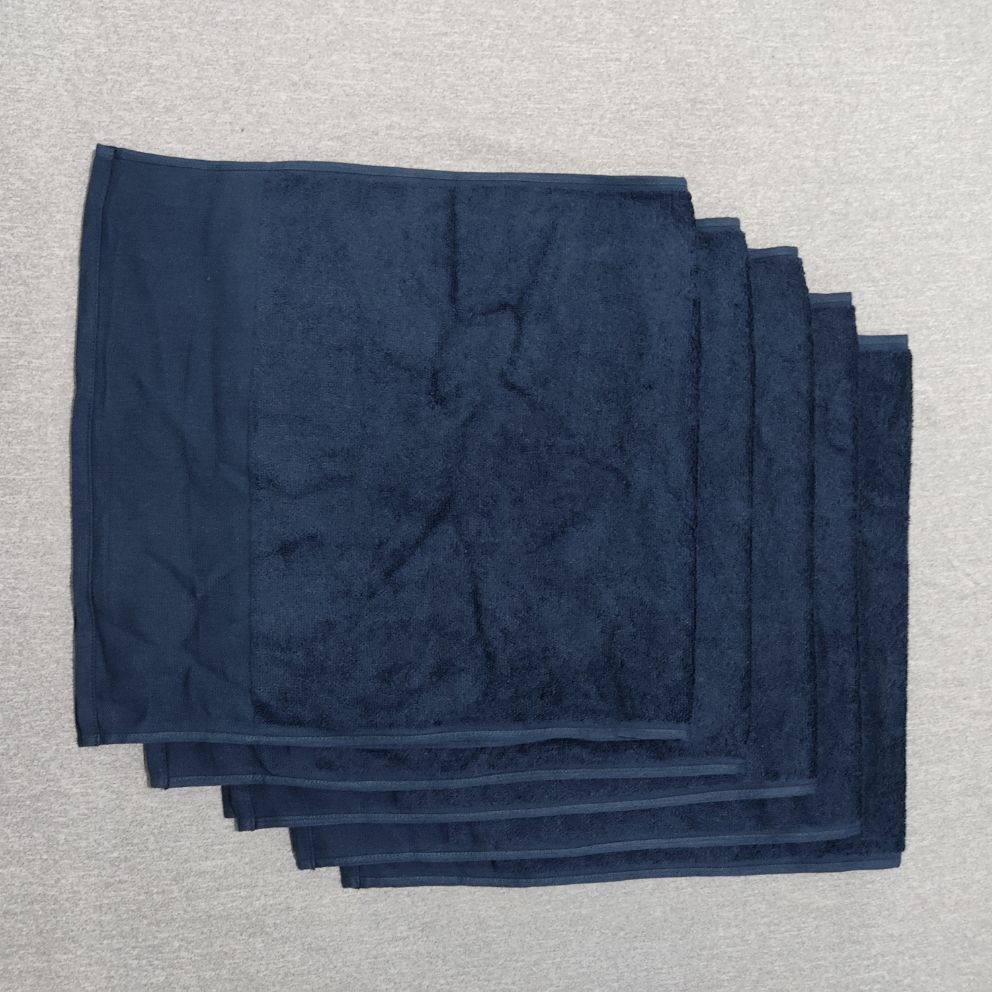 Combo of 5 Dark Blue Face Towels