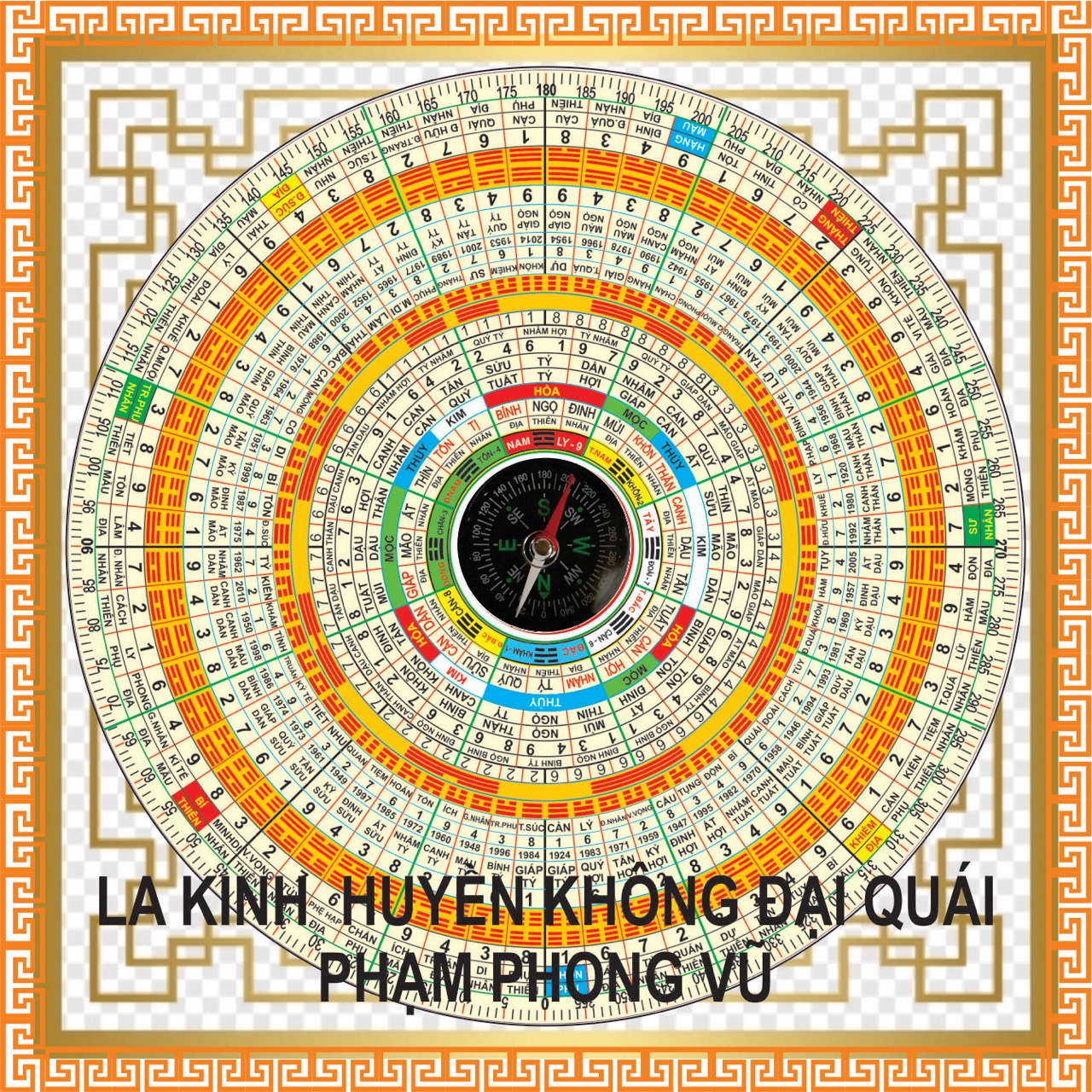 LA KINH HUYỀN KHÔNG ĐẠI QUÁI-PHẠM PHONG VŨ ( tặng thước lập cực, sách hướng dẫn, bao da )