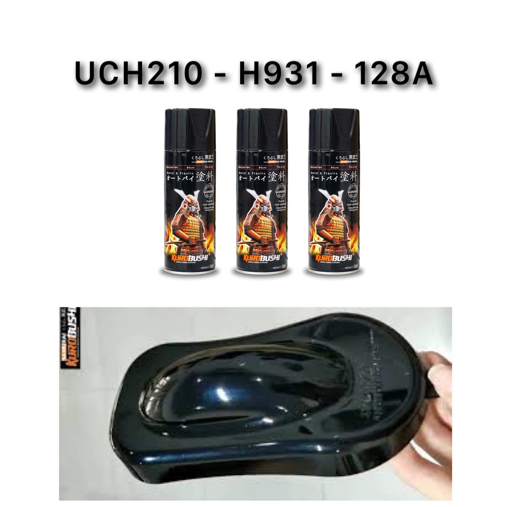 Sơn samurai h931 màu đen ánh pha lê xanh