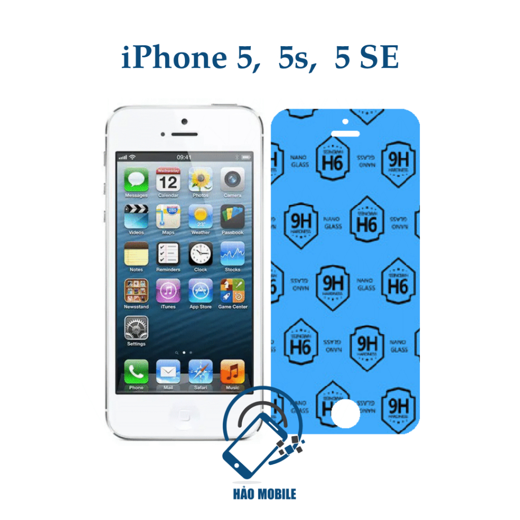 Dán cường lực dẻo nano cho iphone 5, 5s, 5 SE
