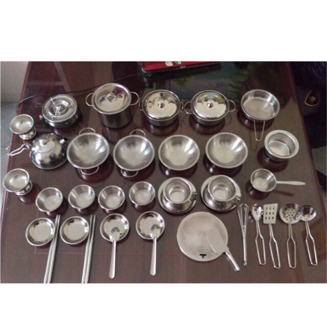 bộ đồ chơi nấu ăn mini thật