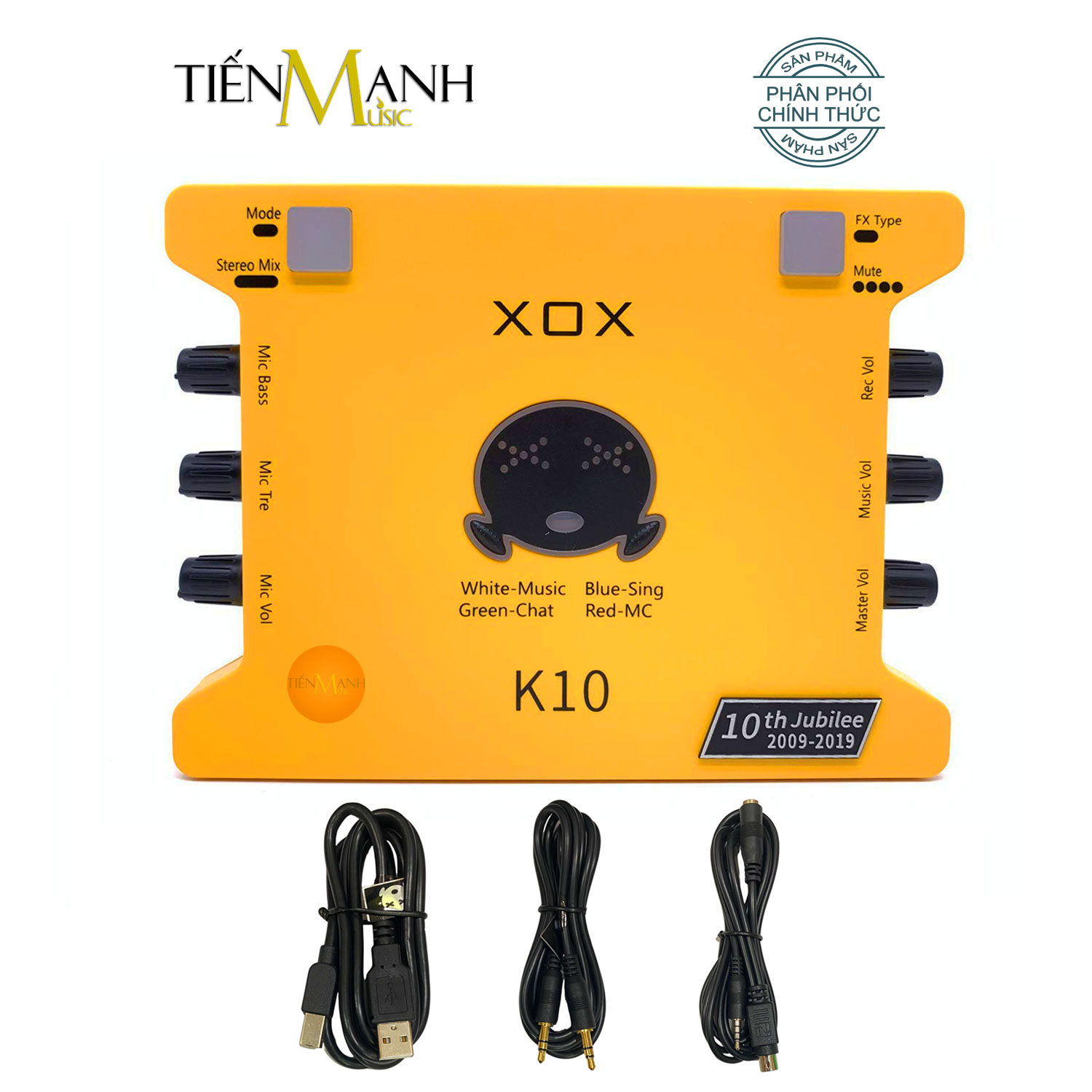 [Chính Hãng] SoundCard XOX K10 Bộ Thu Âm Thanh, Livestream, Hát Karaoke Sound Card  Audio Interface