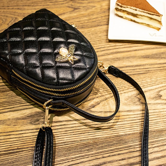Balo Nữ Mini ️FREESHIP️ Balo Con Ong Đeo 2 Dáng